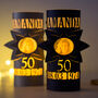 50th Birthday Lantern Photo Centrepiece Personalised, thumbnail 1 of 8