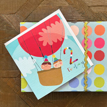 Hot Air Balloon 2nd Birthday Card, 5 of 5