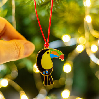 Toucan Christmas Tree Decoration, 3 of 5