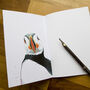 Inky Puffin Notebook, thumbnail 3 of 8