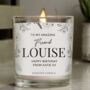 Personalised Floral Scented Jar Candle, thumbnail 3 of 4