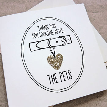 Personalised 'Thank You For Looking After' Pet Card, 3 of 6