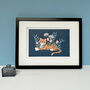 Illustrated Tiger A4 Art Print, thumbnail 1 of 3