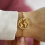 Graduation Bracelet Gift For Her World Map Charm, thumbnail 8 of 10