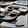 18 Electric Guitar Picks In A Leather Christmas Wallet, thumbnail 6 of 12