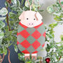 Tin Pig In Blanket Christmas Tree Decoration, thumbnail 1 of 3