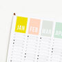 2026 Colour Year Planner Calendar, thumbnail 2 of 3