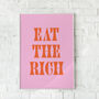 Eat The Rich Illustrated Print, thumbnail 2 of 3