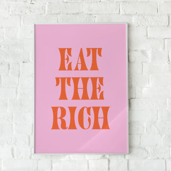 Eat The Rich Illustrated Print, 2 of 3