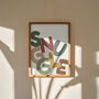 Snuggle Typography Wall Art Print | Cosy Autumn Decor, thumbnail 1 of 6