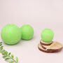 G Decor Georgia Lime Green Ombre Sphere Ball Candles, thumbnail 1 of 7