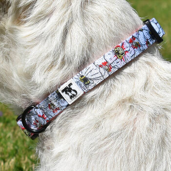 Pink Flowers Dog Collar, 3 of 8