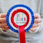 Best Teacher Rosette With Personalised Name, thumbnail 2 of 4