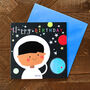 Spaceman Birthday Greetings Card, thumbnail 4 of 4