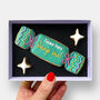 Personalised Christmas Cracker Letterbox Iced Cookie, thumbnail 1 of 12