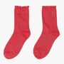 Women's Glitter Socks Bright Red, thumbnail 1 of 3