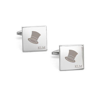 Personalised Iconic Silver Plated Cufflinks, 11 of 11