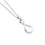Sterling Silver Infinity Pendant Necklace, thumbnail 2 of 3
