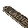 Custom Brass Plaque Ladies Wall Sign, thumbnail 2 of 12