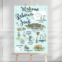 Wedding Welcome Sign/ Bespoke Timeline/Order Of The Day Sign, thumbnail 2 of 3