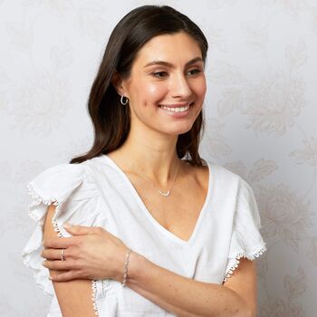 Sterling Silver Country Garden Tennis Bracelet, 3 of 6