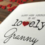 Personalised 80th Birthday Card For Special Granny, Handmade Card For Grandma, thumbnail 4 of 4