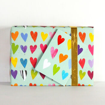 Mini Coloured Hearts Card, 3 of 5