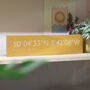 Personalised Wooden Oak Bus Blind Coordinates, thumbnail 3 of 12