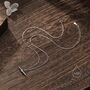 Balanced Bar Necklace In Sterling Silver, thumbnail 5 of 12