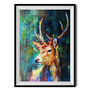 Watcher In The Wood Stag By Sue Gardner Fine Art Print, thumbnail 2 of 3