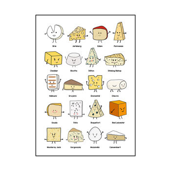 Funny Cheese Montage Print, 3 of 3
