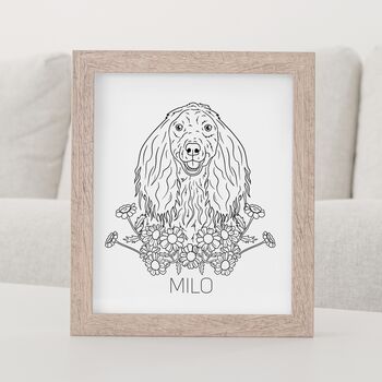 Personalised Staffordshire Terrier Portrait Print, 4 of 8