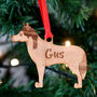 Persoanlised Husky Wooden Dog Christmas Decoration, thumbnail 6 of 10