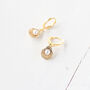 Gold Plated Shell Earrings, thumbnail 10 of 10