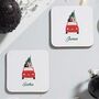 Christmas Car Coaster Set, thumbnail 1 of 2