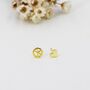 Tiny Mismatched Peace And Love Stud Earrings In Sterling Silver, thumbnail 7 of 12