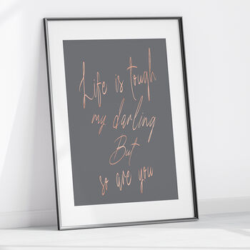 Inspirational Quote Typography Print, 4 of 5