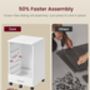 Rolling Filing Cabinet Drawer Printer Stand, thumbnail 4 of 6