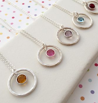 Circle Birthstone Necklace, 8 of 8