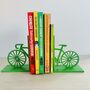 Green Bike Art Bookends, thumbnail 1 of 9