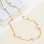Courtfield Freshwater Pearl Gold Plated Necklace, thumbnail 1 of 5