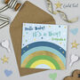 Over The Rainbow Baby Boy Card Blue, thumbnail 1 of 2