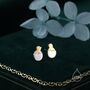 Cute Chick And Egg Stud Earrings In Sterling Silver, thumbnail 4 of 10