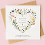 Personalised Wedding Day Card Wildflower, thumbnail 1 of 4