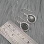Moss Agate Sterling Silver Earrings, thumbnail 8 of 8
