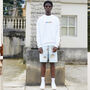 White 'Im A Luxury' Hand Embroidered Sweatshirt, thumbnail 3 of 5