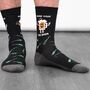 Here For The Beer Men's Combed Cotton Funny Crew Socks, thumbnail 4 of 4