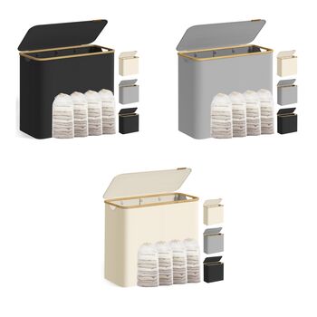 Four Section Laundry Basket Sorter Hamper, 7 of 7