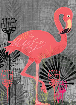Flamingo Greetings Card, 2 of 2