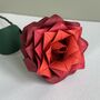 Red Ombre Origami Paper Rose, thumbnail 2 of 6